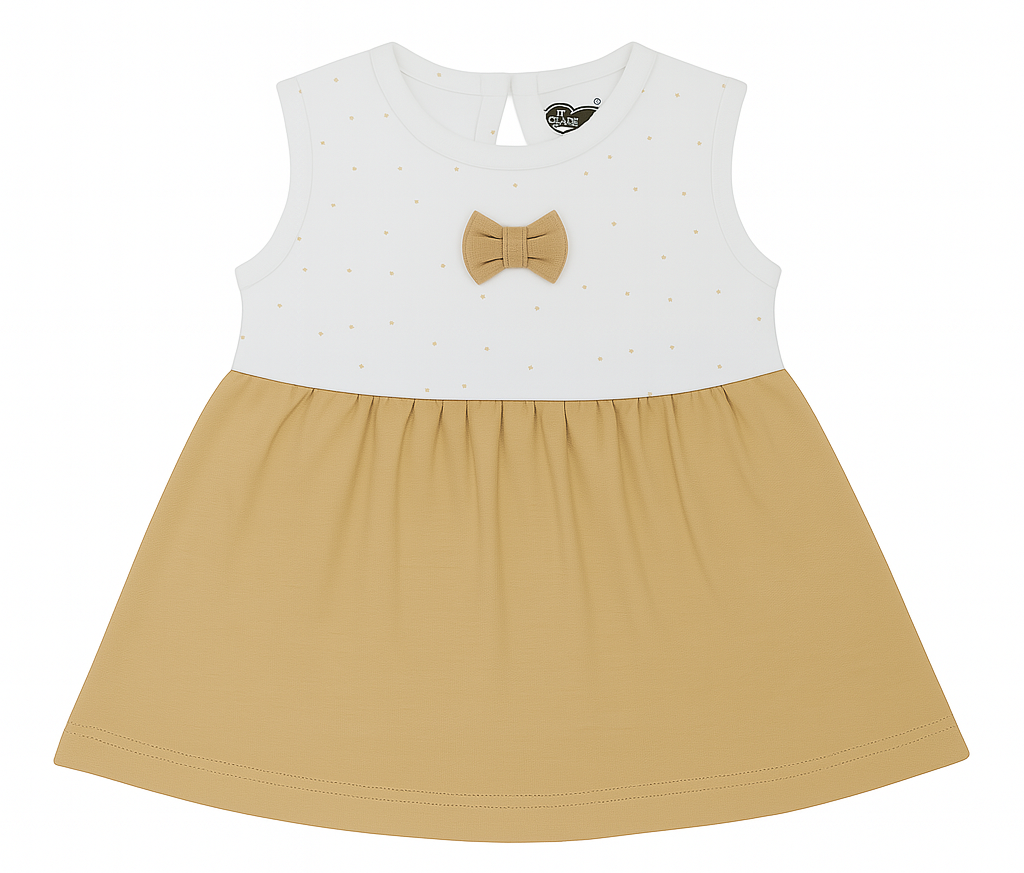 Fashion for the little ones who love cute bows & comfy fits! Sleeveless mini Frocks 👗 Sizes M, L, XL.        10% Off + Free Delivery