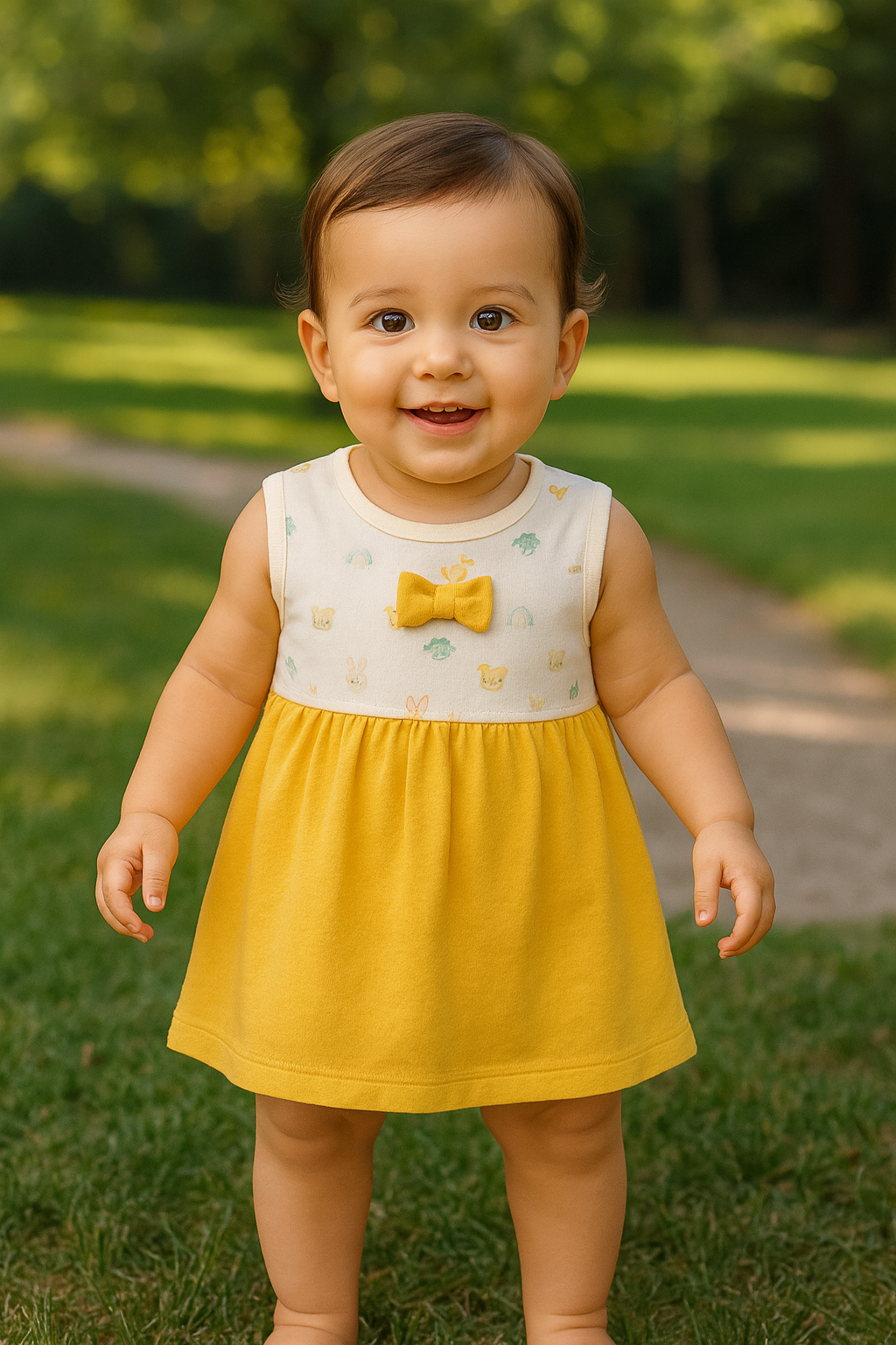 👗✨Tiny Bows, Big Style! 🌟 M, L, XL Frocks for your Little Fashionista!  10% Off + Free Delivery