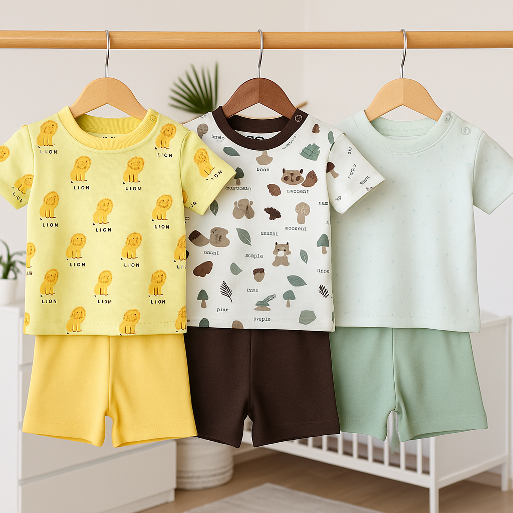 👍 Perfect for Daily Wear, Outings & Playtime    ---  📦 What You Get Printed T-Shirt Matching Shorts Combo Set  ---  💖. 10% Off + Free Delivery