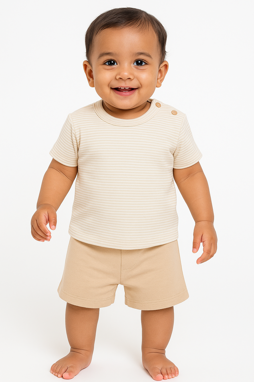 Bestselling Summer Tee & Shorts Set for Boys  🌈 Sizes Available: M, L, XL  10% Off + Free Delivery