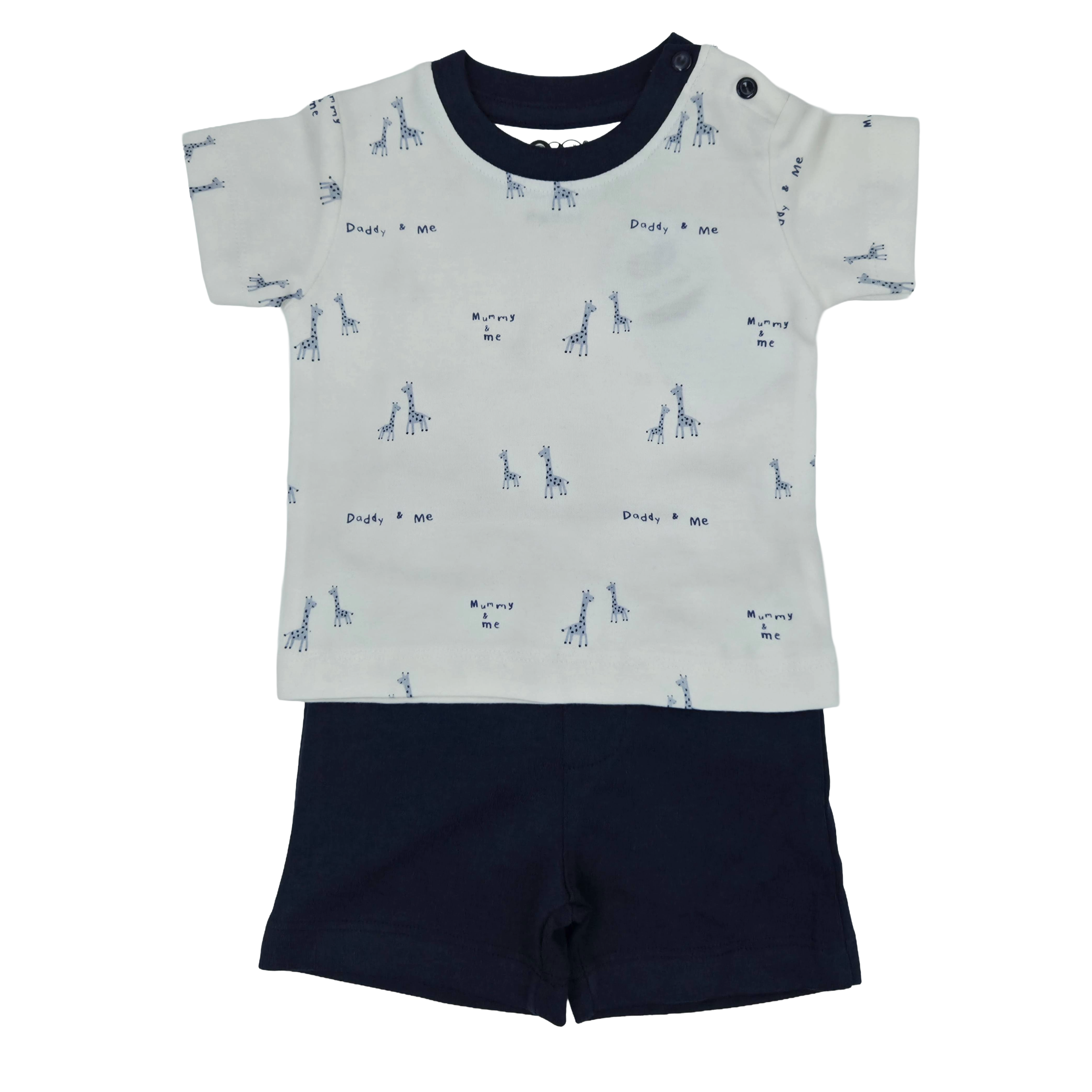 ✨ Premium Baby Boys Printed T-Shirt & Shorts Combo Set ✨      10% Off + Free Delivery