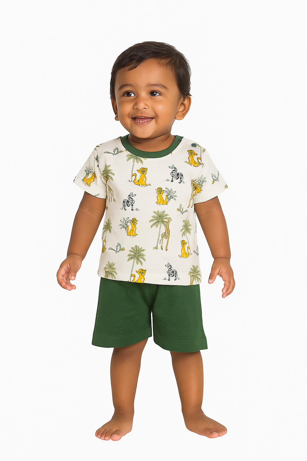 Bestselling Summer Tee & Shorts Set for Boys  🌈 Sizes Available: M, L, XL  10% Off + Free Delivery